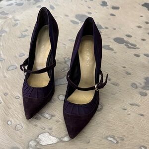 Nine West Dark Purple Heels with Strap
